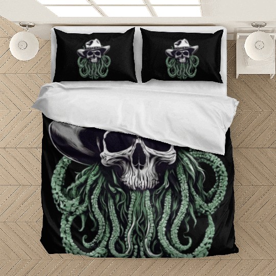 Skull and Tentacles - Weird Wild West Fusion Bedding Sets
