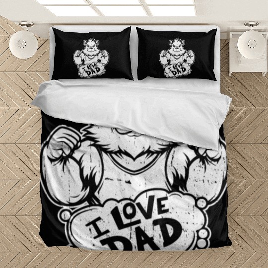 Guinea Pig Cavy I Love Dad Bedding Sets