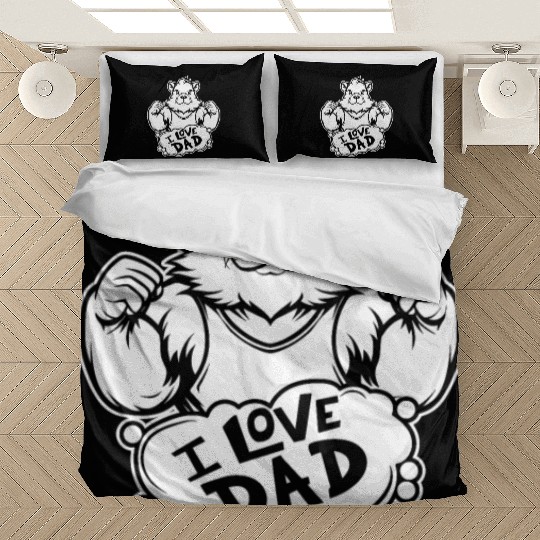 Guinea Pig Cavy I Love Dad Bedding Sets