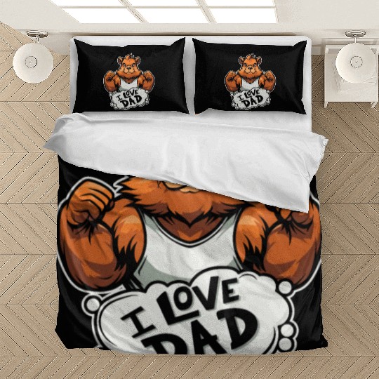Guinea Pig Cavy I Love Dad Bedding Sets