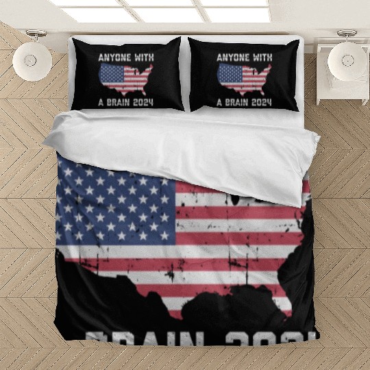2024 Brain Vote Democracy Anti-Trump Bedding Sets