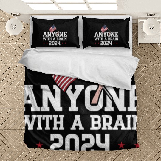 2024 Brain Vote Democracy Anti-Trump Bedding Sets