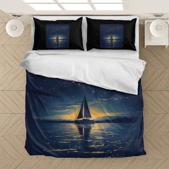 Starry Night Sailing Catamaran Bedding Sets