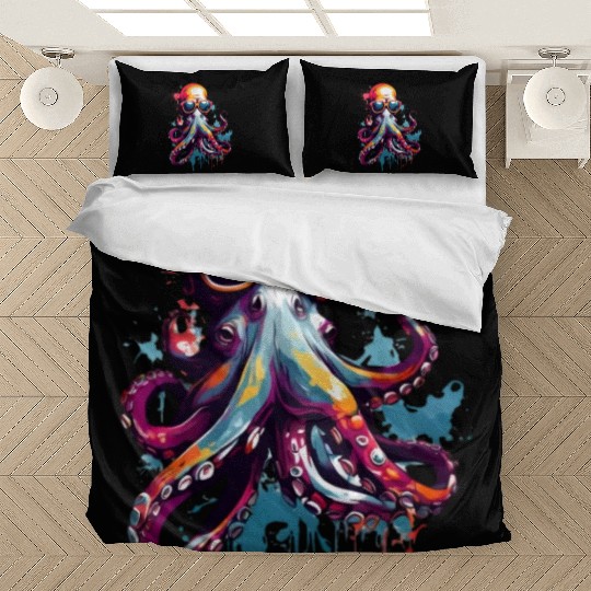 octopus colored unique design Bedding Sets