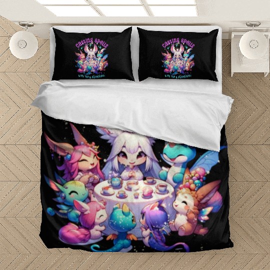 Casting spells with friendship & tea Bedding Sets