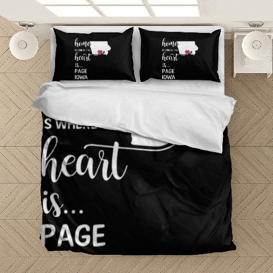 Page County Iowa Is Where My Heart Is Gift Bedding Sets