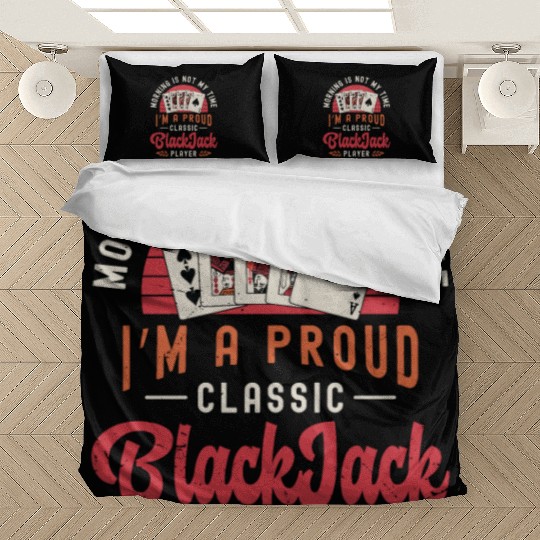 Classic Blackjack Morning Is Not My Time Casino Bedding Sets