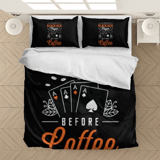 Classic Blackjack Player Before Card Game Coffee Bedding Sets