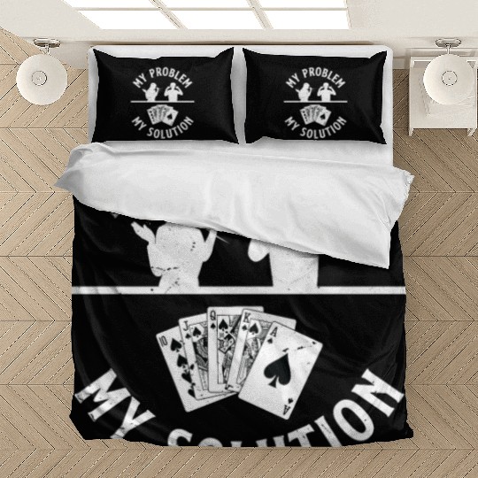 Classic Blackjack My Problem My Pictogram Dad Mom Bedding Sets