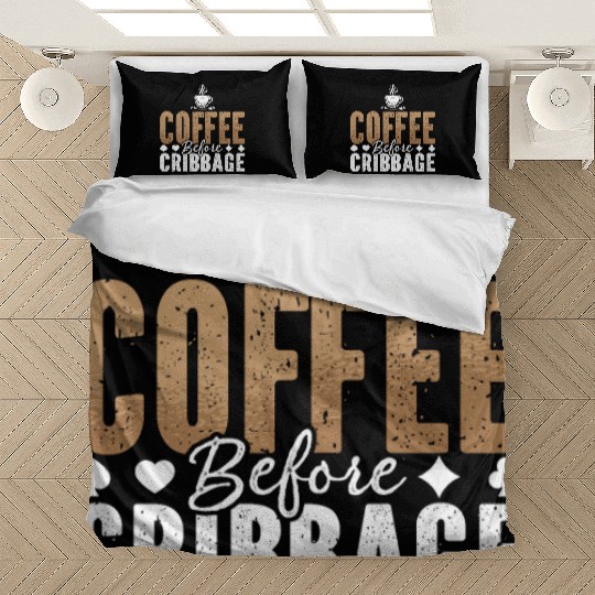Cribbage Player Coffee Board Game Coffee Lover Bedding Sets