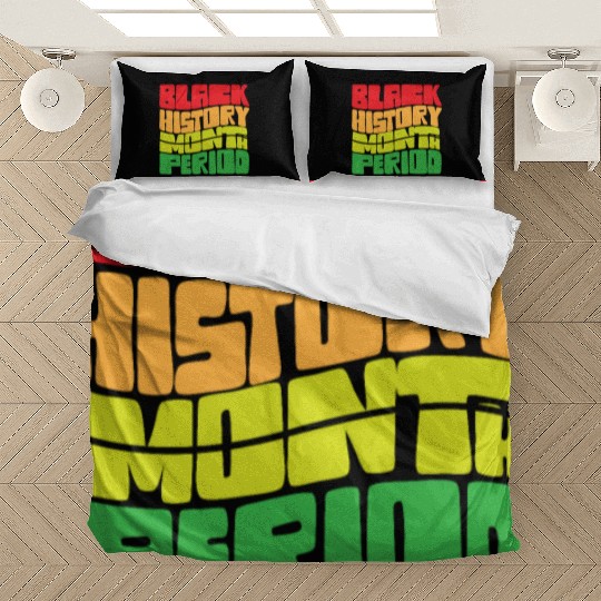 Black History Month Period African American Pride Bedding Sets