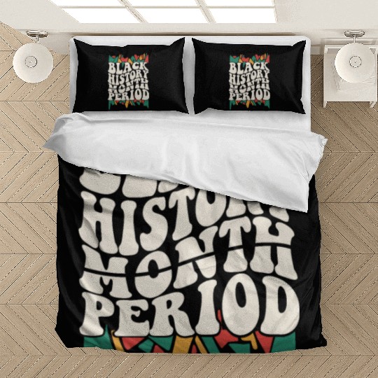Black History Month Period African American Pride Bedding Sets
