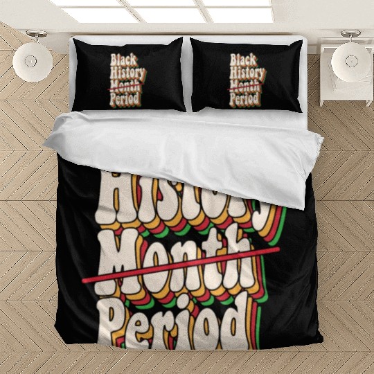 Black History Month Period African American Pride Bedding Sets