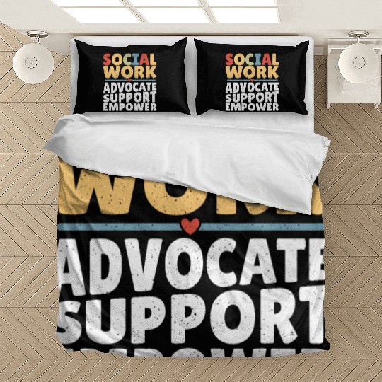 Political Science Social Works LCSW Social Worker Bedding Sets