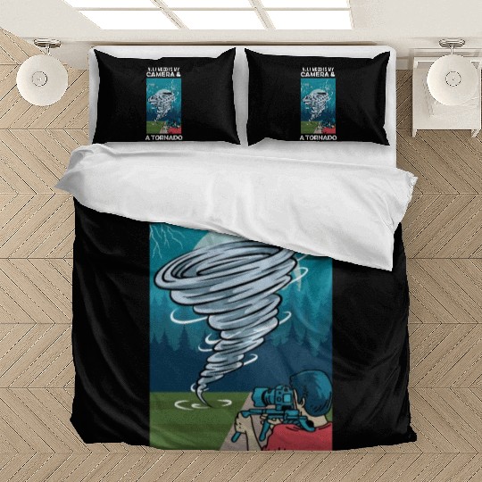 Camera & Tornado Videographer Gift Bedding Sets