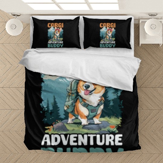 Corgi Mom Dad Corgi Adventure Buddy Bedding Sets
