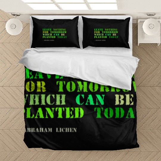 Plant sayings fake abraham lincoln quote Bedding Sets