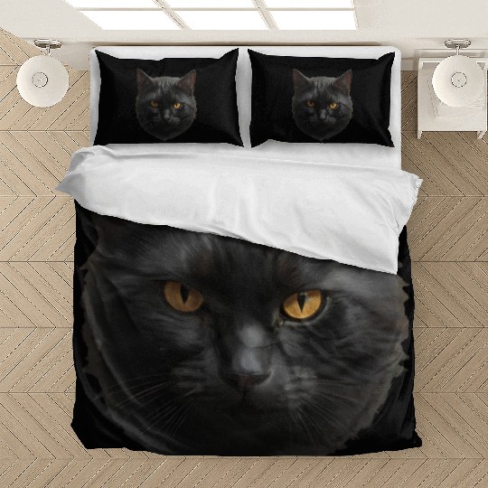 black cat face Bedding Sets