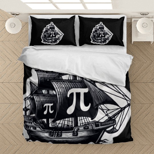 Math Pirate Ship Pi rate ship - Happy Pi Day Bedding Sets