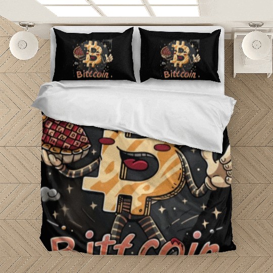 Pi day 3.14 Crypto Bitcoin Smile Math Code Bedding Sets