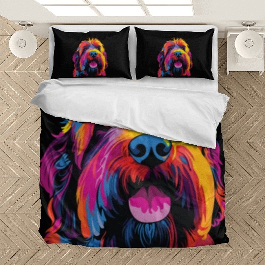 Colorful Russian Black Terrier Bedding Sets