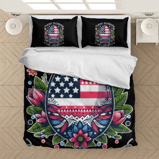 Easter Egg Flag - Easter Blessings All Around Bedding Sets