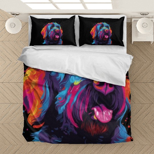 Colorful Russian Black Terrier Bedding Sets