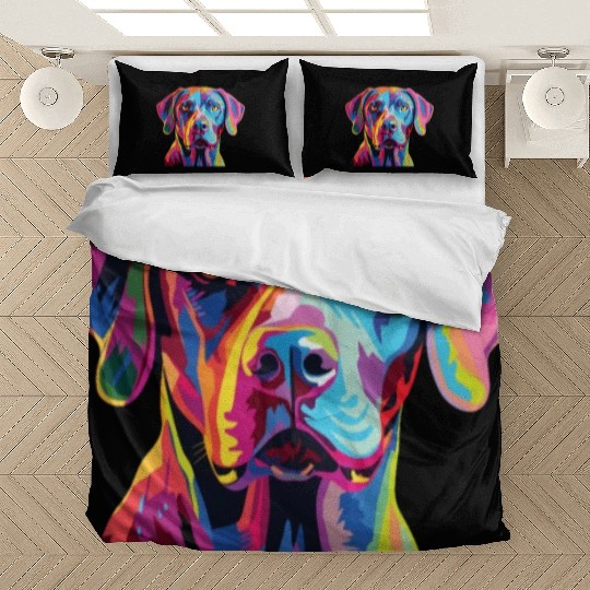 Watercolor Colorful Blue Lacy Bedding Sets