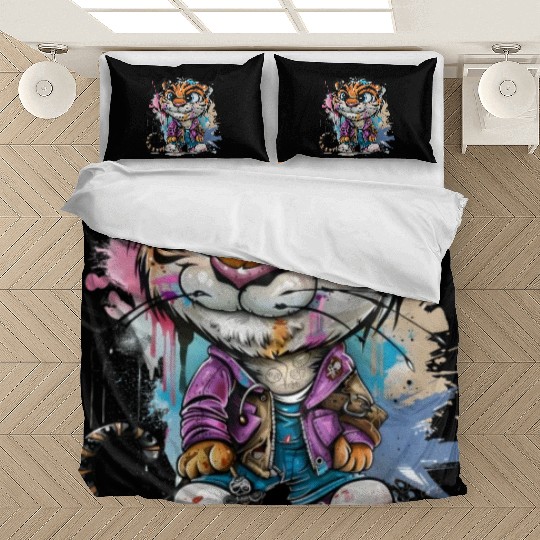 Tiger Trendsetter: Street Style Icon of the Urban Bedding Sets