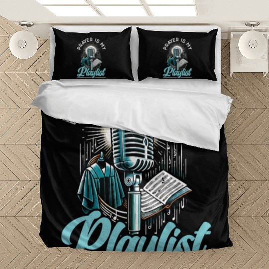 Gospel Music Religious Bible Scripture Christian Bedding Sets