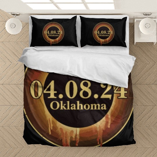 Total Solar Eclipse Path of Totality Oklahoma Bedding Sets