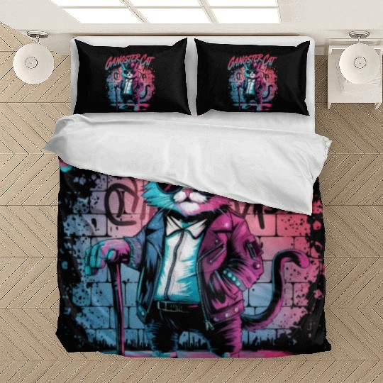 Gangster cat Bedding Sets
