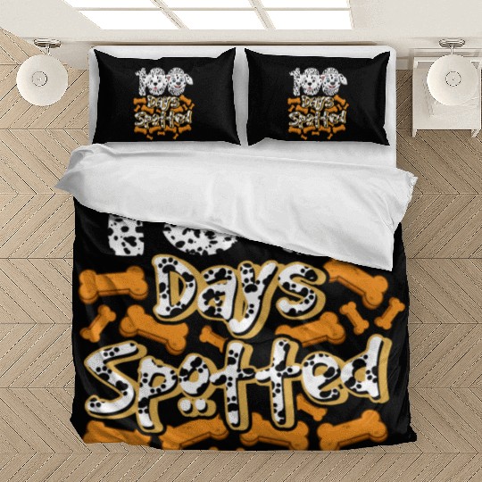 School Bedding Sets, 100 Days Spotted Dalmatian Puppy