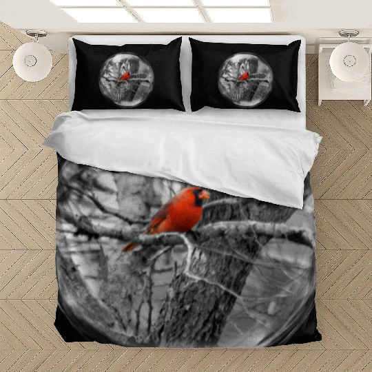 Life in a Bubble Collection -Contrasting Cardinal Bedding Sets