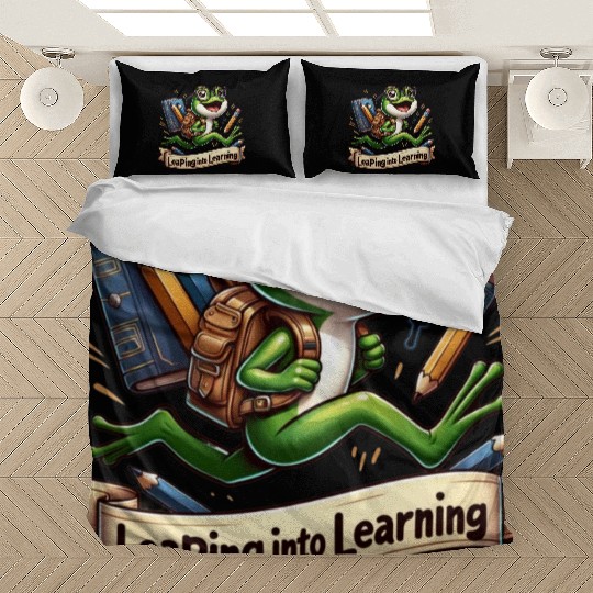 Leaping Into Learning Frog 100 Days of School Bedding Sets