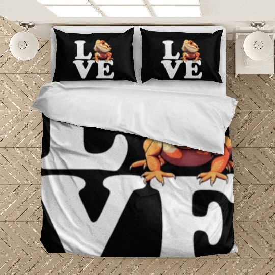 I love bearded dragon, reptile bearded Bedding Sets
