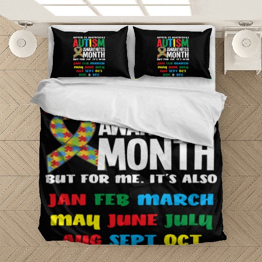 April National Autism Month Autism Awareness Bedding Sets