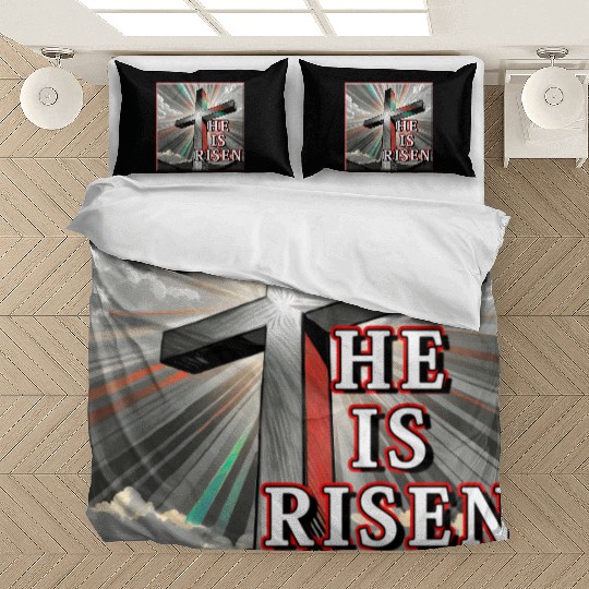 Cross, He is Risen - 2 Bedding Sets