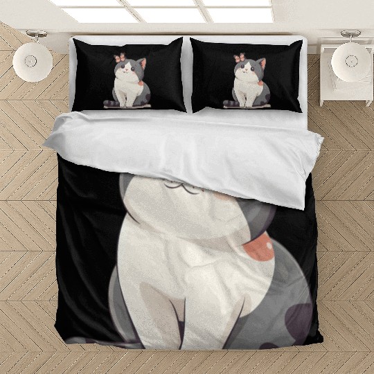 Cute Kawaii Cat and Butterfly Bedding Sets