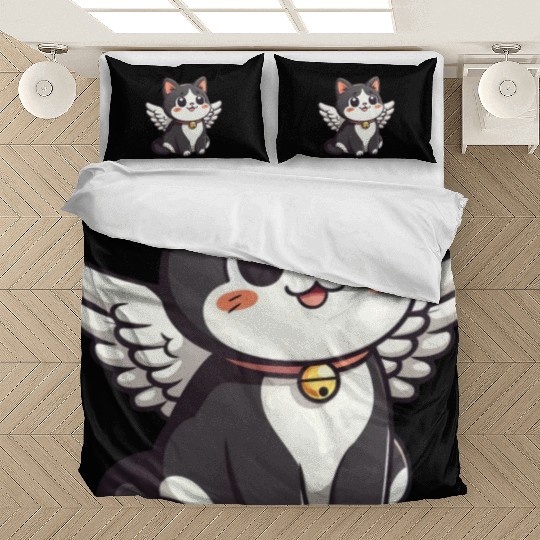 Kawaii Cat Angel Bedding Sets