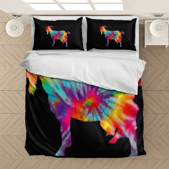 Goat Tie Dye Farmer Gift Bedding Sets