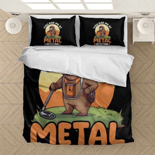 Metal Detecting You Had Me At Detecting Sloth Bedding Sets
