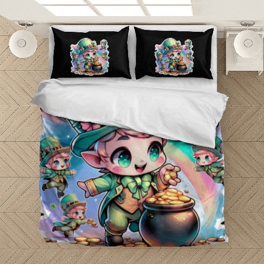 Saint Patrick's Day Chibi Leprechauns Bedding Sets