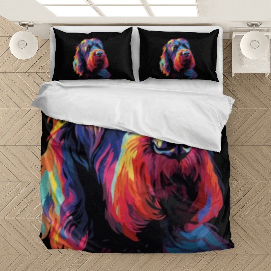 Colorful Russian Black Terrier Bedding Sets