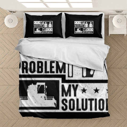 Harvester Lover My Problem My Pictogram Mom Dad Bedding Sets