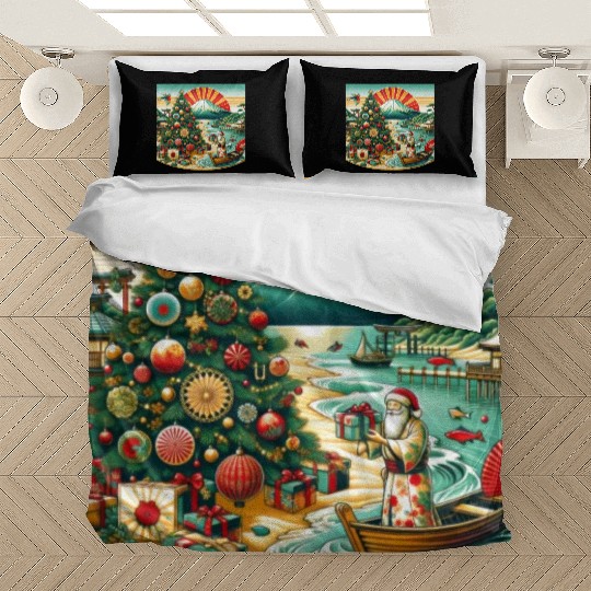 Japanese Style Christmas in July Bedding Sets