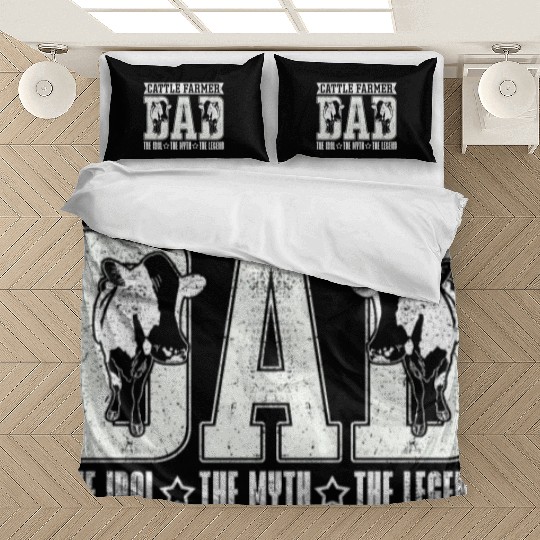 Cattle Farmer Dad The Idol The Myth Cattle Farming Bedding Sets