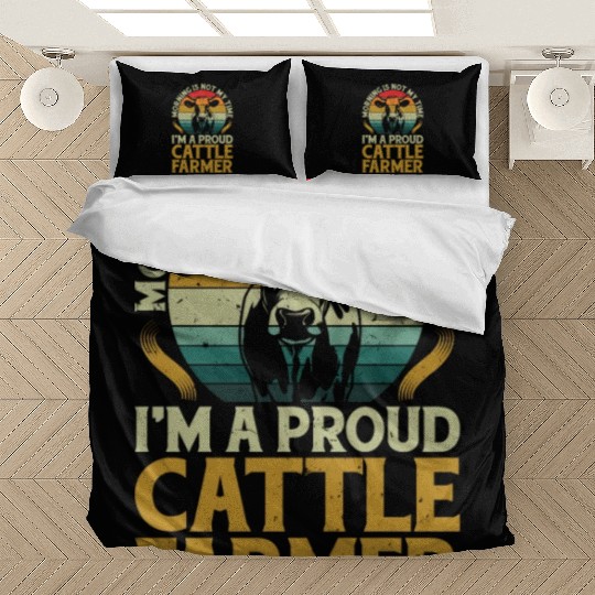 Cattle Farmer Morning Is Not My Time Dairy Farmer Bedding Sets