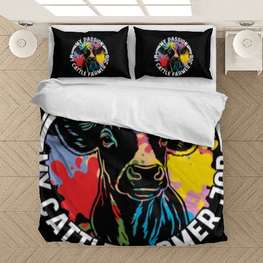 Cattle Farmer My Passion My Cattle Dairy Farmer Bedding Sets