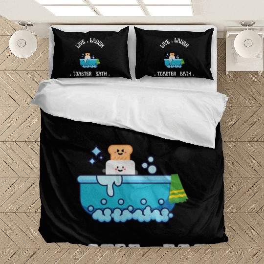 live laugh toaster bath Bedding Sets